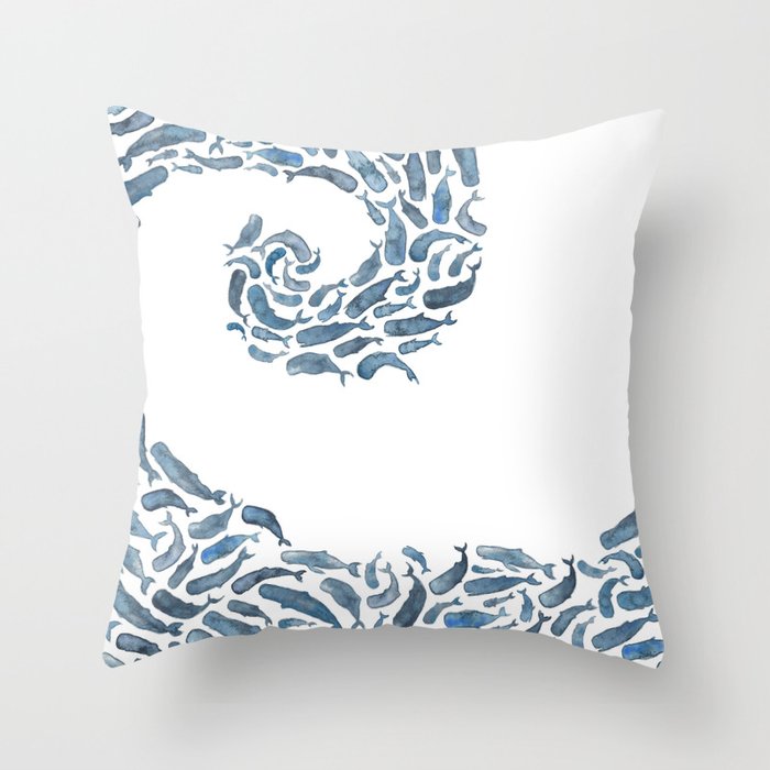 Outdoor Pillow Cover 20 x 20 with Pillow Insert Society6 Blue Whales by Elena O'neill on Throw Pillow Outdoor Pillow Cover 20 x 20 with Pillow Insert Society6 Blue Whales by Elena O'neill on Throw Pillow